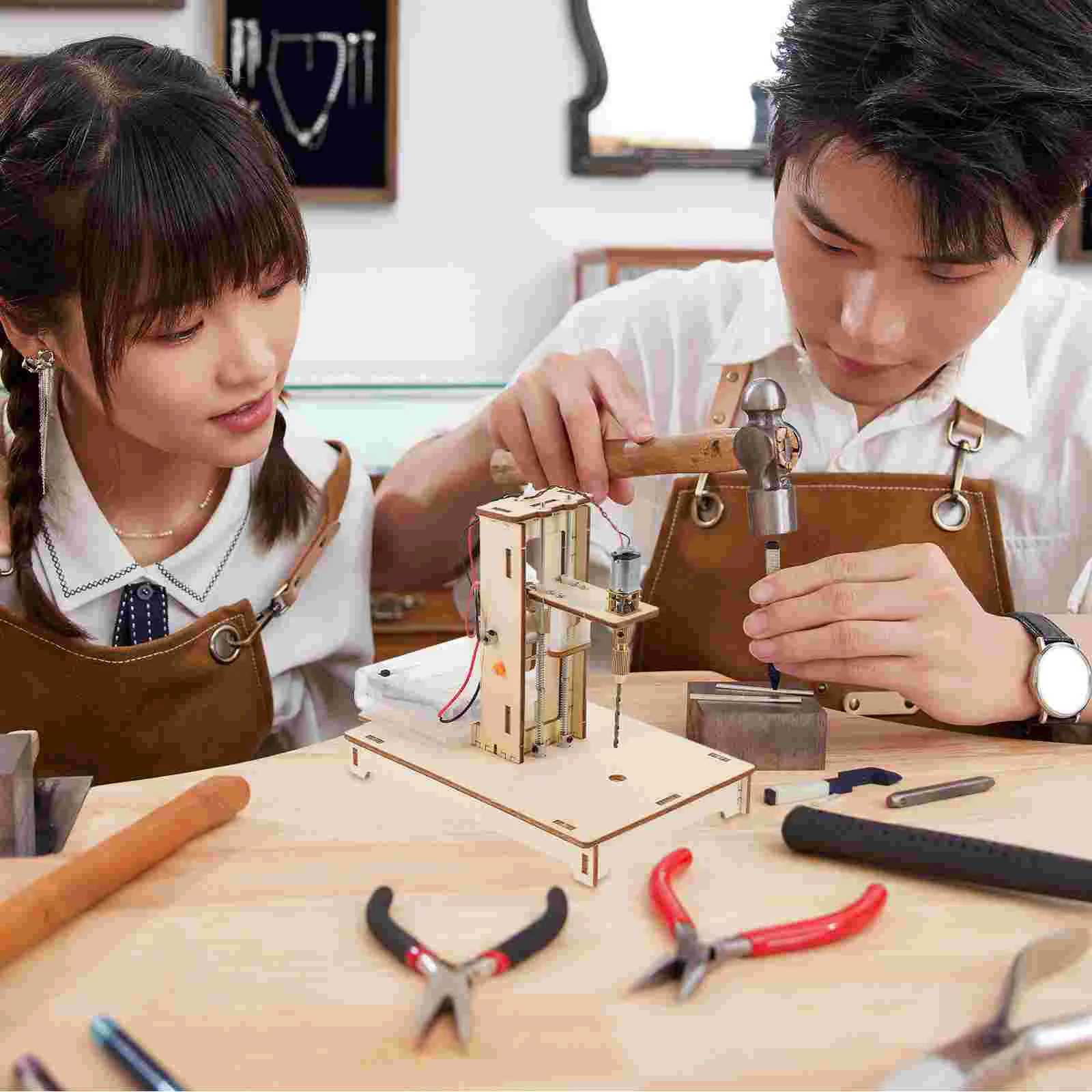 Мини-настольная дрель DIY поделки научный стол настольный сверлильный станок