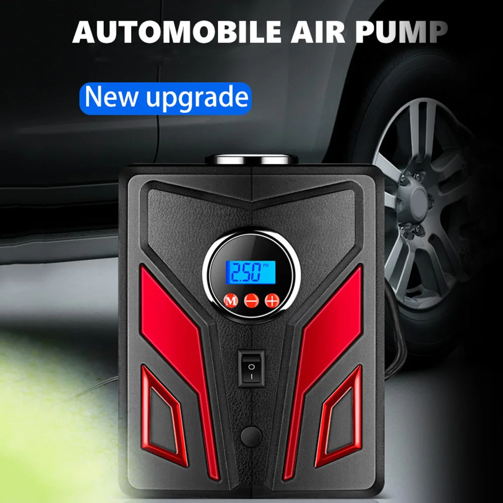 

Digital Display Air Compressor 12V Portable Car Motorcycle Tire Inflator Pump Car Motorcycle LED Light Repair Tools