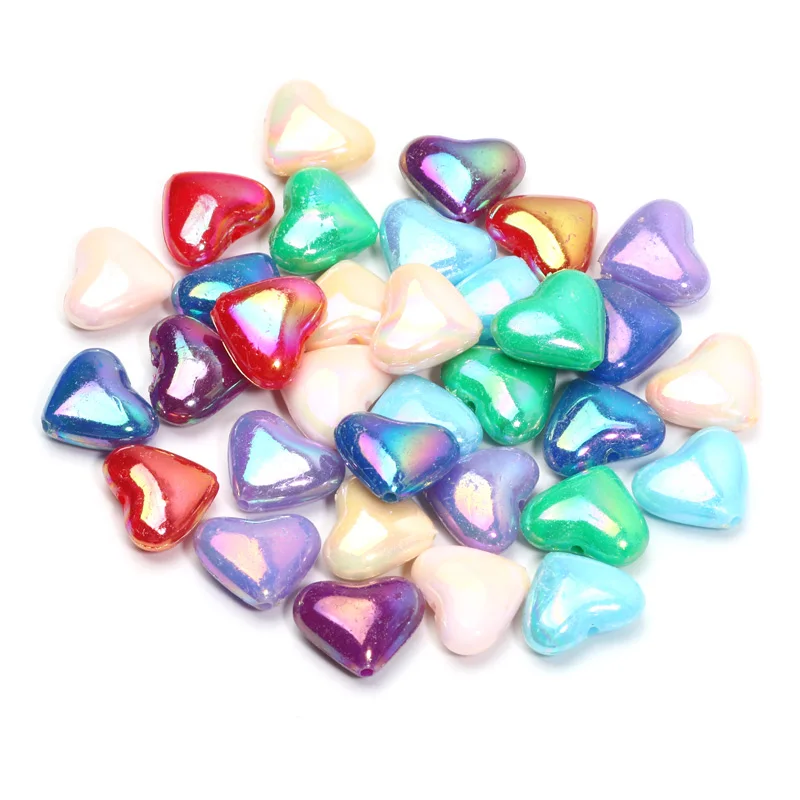 30 шт., акриловые бусины-разделители в виде сердца, 13 х15 мм бусины AB цветные акриловые бусины для ювелирных изделий делая DIY ювелирные изделия женщин серьги аксессуары 30 шт., акриловые бусины-разделители в виде сердца, 13 х15 мм бусины AB цветные акриловые бусины для ювелирных изделий делая DIY ювелирные изделия женщин серьги аксессуары