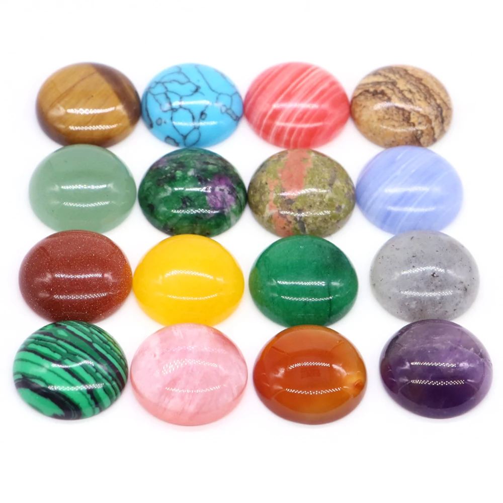 

Кабошоны из агата 5 шт., 6-25 мм