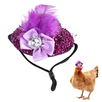 mini hens hat funny hats for hens funny tiny pets hats for small animals small pets hat accessories with fashion feather chicken