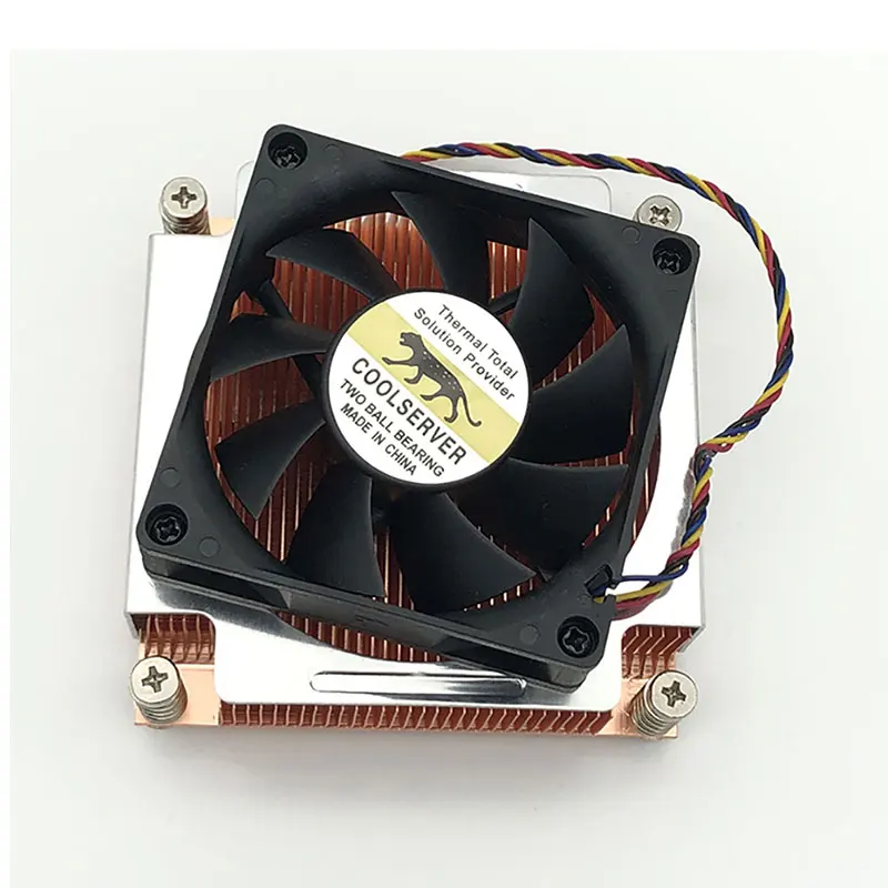 Кулер для сервера ЦП 2011 бесшумный кулер 2U3C 4 контакта ШИМ рабочая станция