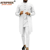 bazin riche african suit for men sets dashiki shirts and pants 2 piece tribal outfits for wedding party plus size wear a2116025