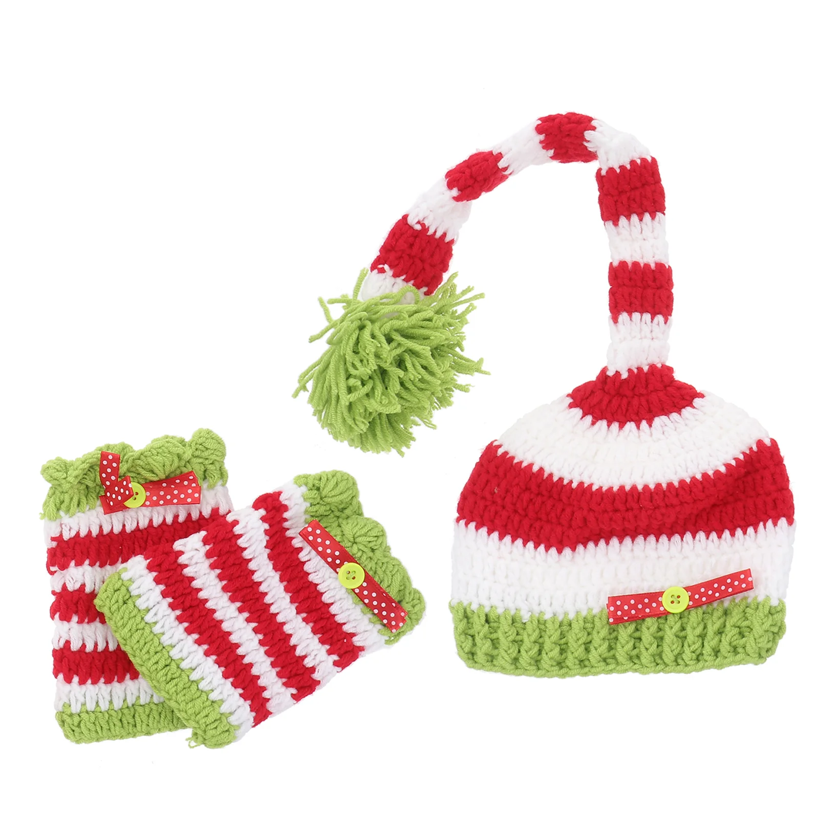 

Hat Baby Newborn Christmas Props Photography Outfit Photo Crochet Girl Babies Prop Santa Infant Handmade Thanksgiving Costume