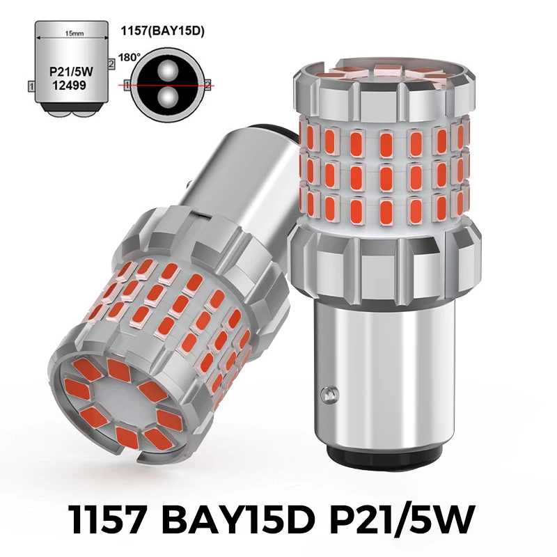 

BMTxms 1157 P21/4W BAZ15D P21/5W BAY15D BAW15D PR21 Красные светодиодные стоп-сигналы Canbus для Skoda Rapid Fabia citygo 997 Porsche