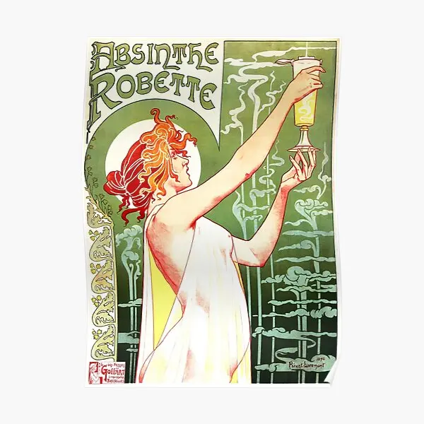 

Постер Absinthe Robette от Анри часта ливемон Декор печать винтажная роспись смешная картина искусство Украшение стен без рамки