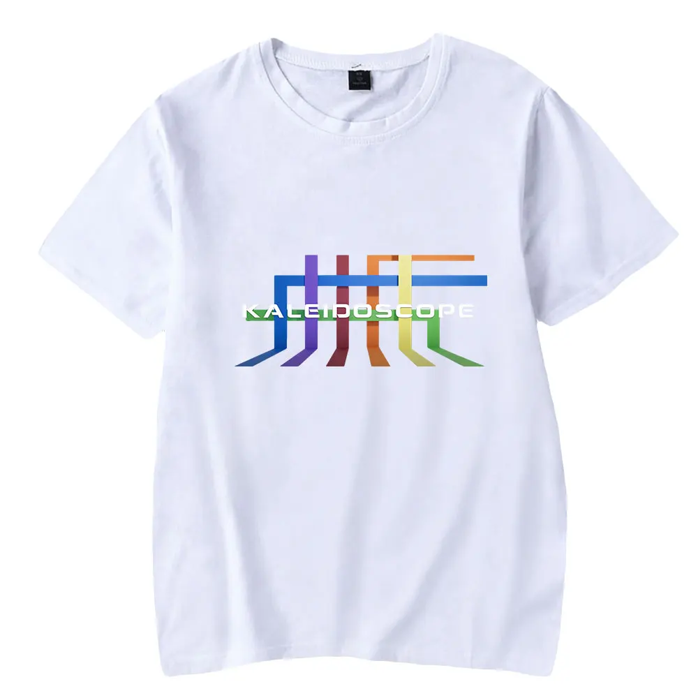 

Калейдоскоп, повседневные футболки с коротким рукавом для мужчин и женщин, одежда для кино, унисекс, стильная уличная одежда с принтом Харадзюку и круглым вырезом