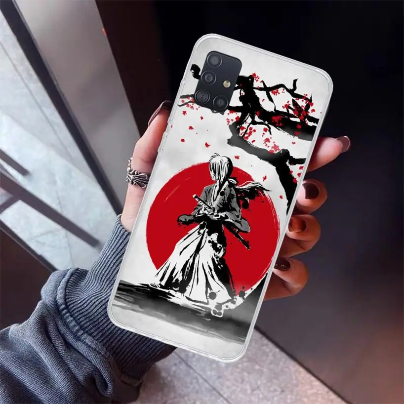 Rurouni Kenshin Anime Phone Case for Samsung Galaxy A51 A71 A41 A31 A21S A11 A01 A50S A70 A40 A30S A20E A20S A10S A6 A7 A8 A9 Pl