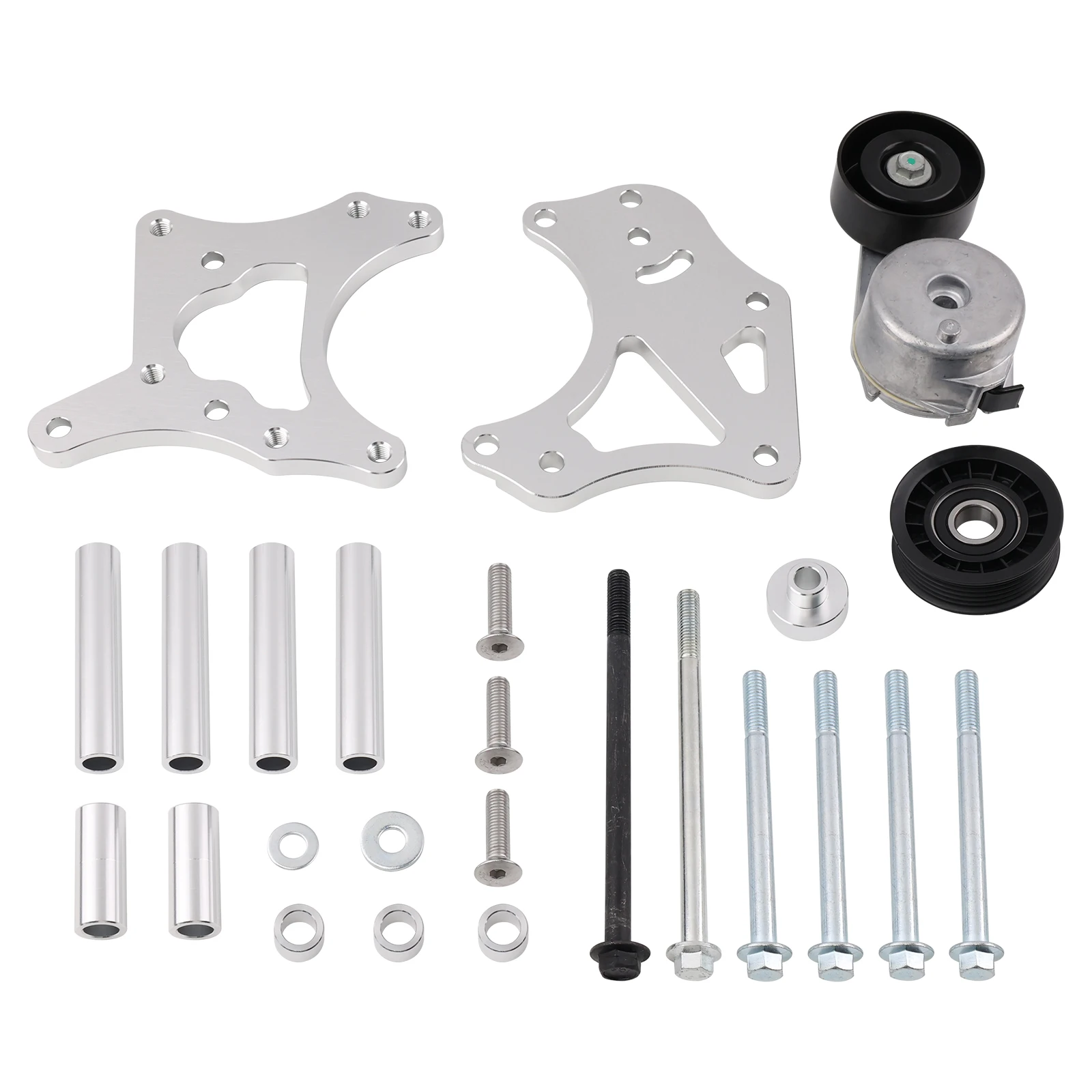 Фото Кронштейн генератора заготовки, совместимый с SUV TRUCK S10 LS Swap LS1 LS3 LSX LQ4 LQ9 4.8L 5.3L 6.0L 551780-3 551779-3 A/C №2