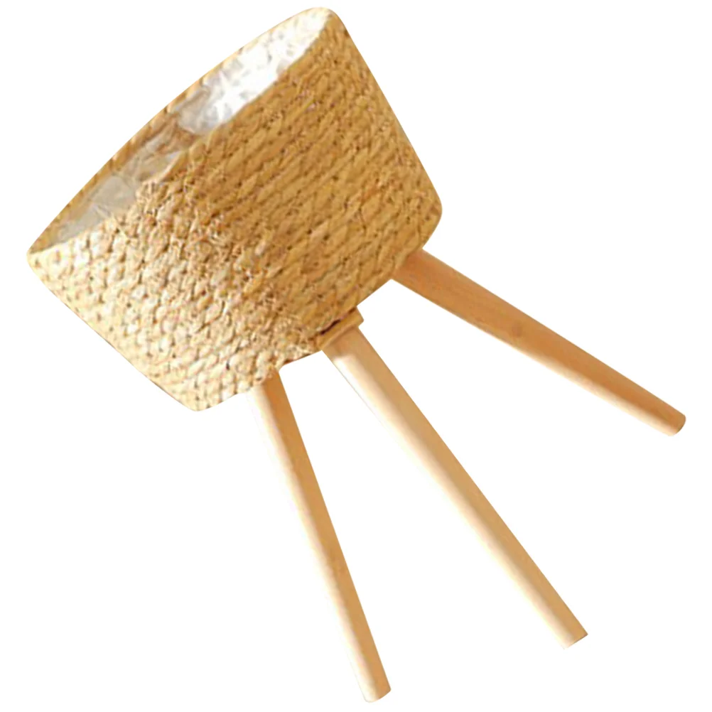 Корзина для цветов напольная подставка подставки растений комнатная деревянная