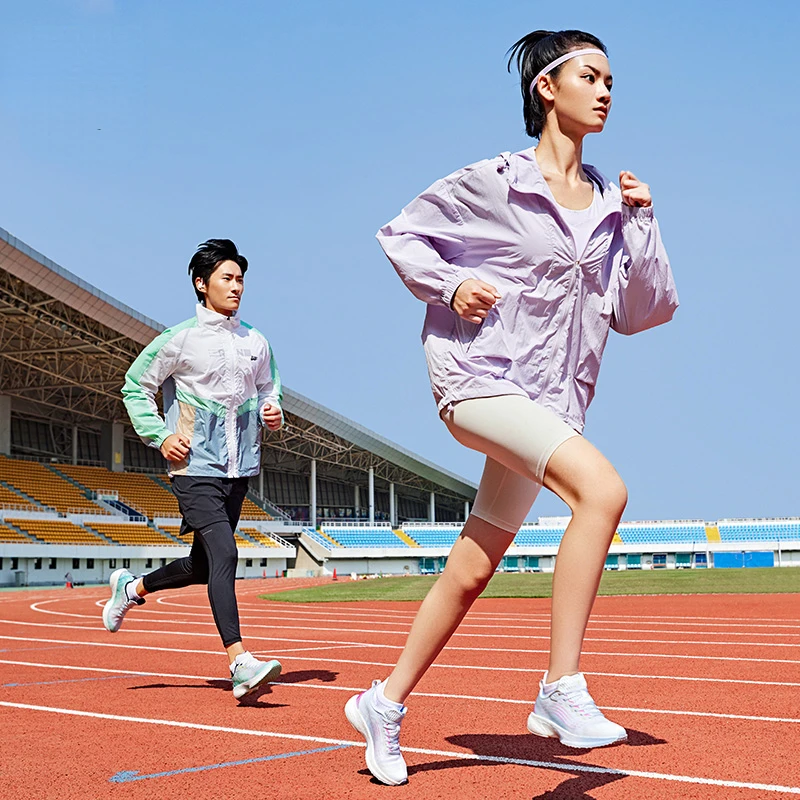 QIAODAN Running Shoes for Men 2023 Training Anti-Slippery Shock-Absorbant Breathable Lightweight Athletic Sneakers BM23230294