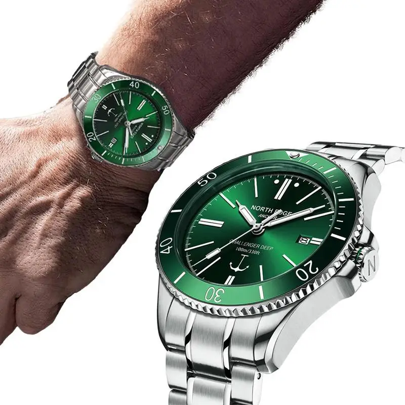 

Watch Mechanical For Men Self-Winding Automatic Waterproof Watches Stainless Steel Band Sapphire Glass Calendar Wrist Watch