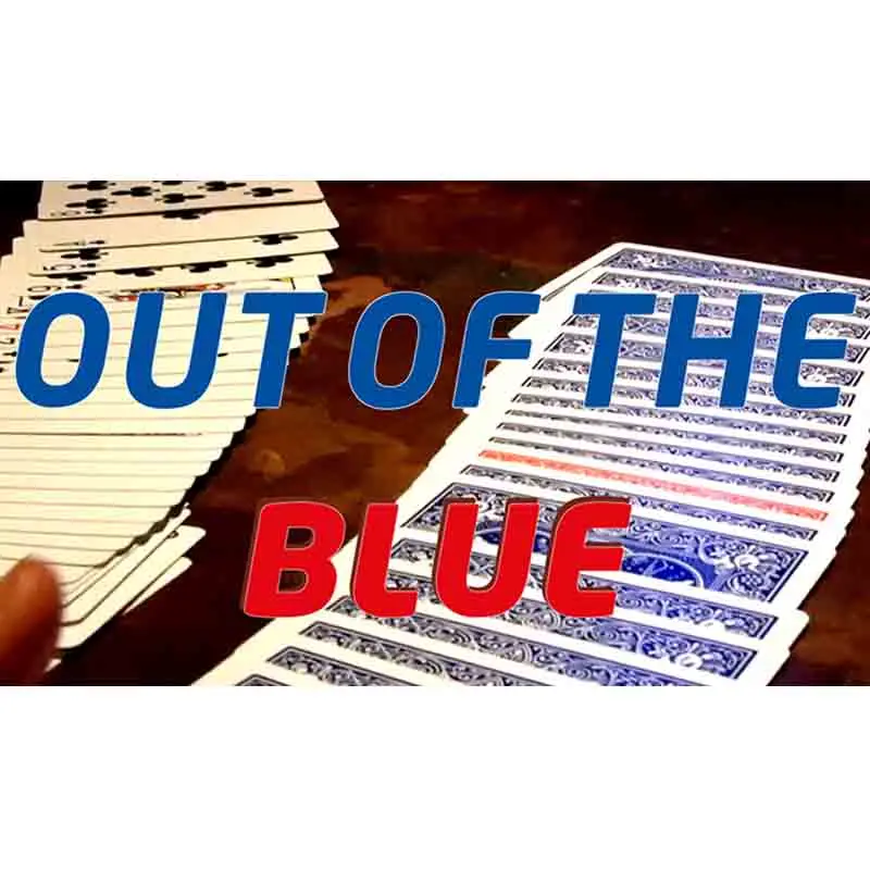 

Out Of The Blue (Gimmick and online instructions) by James Anthony Card Magic Tricks Illusions Close up Mentalism Magia Toys