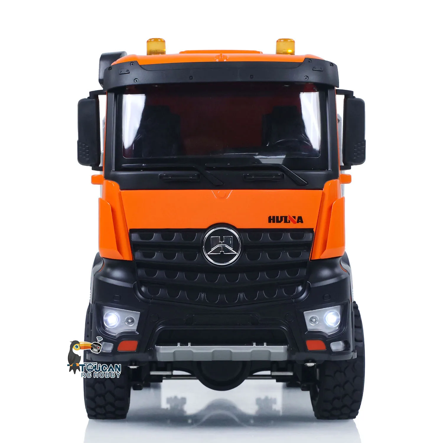 Фото HUINA 1598 RC Самосвал, масштаб 1/14, RTR 2,4 ГГц, электрический пульт дистанционного управления, автомобильный аккумулятор, уличная игрушечная модель, подарки на день рождения №3