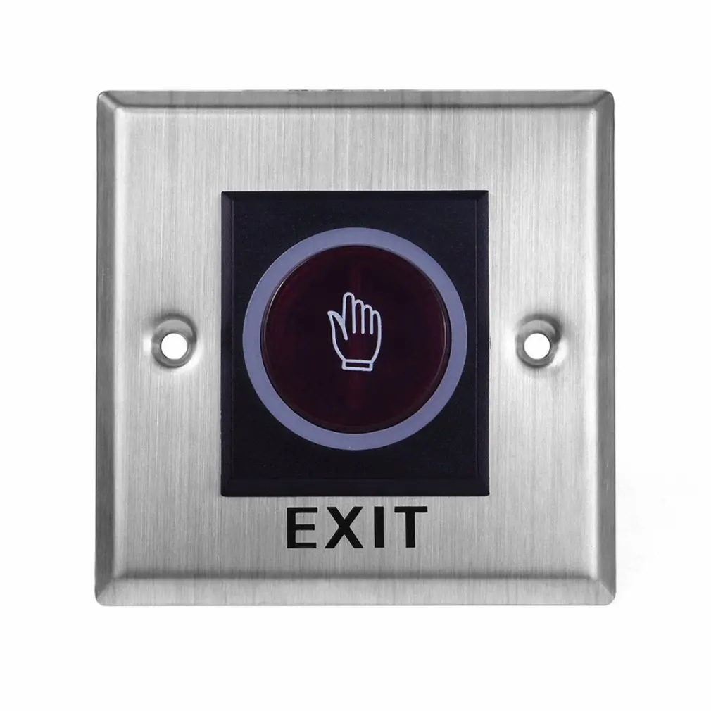 

No Touch Sensor Exit Switch Induction Type Inductive Exit Release Button Switch Access Control DC12V With LED Indicator Light