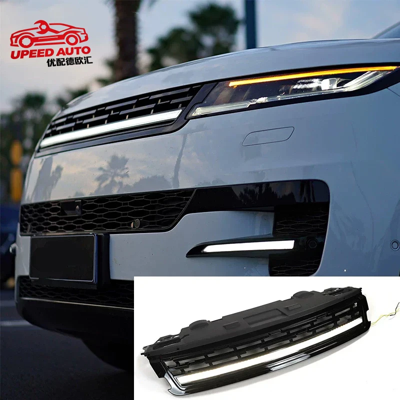 Фото Подходит для светодиодной решетки радиатора и рамки крыла Land Range Rover Sport L461 22-26, комплект обвеса, автомобильные аксессуары №1