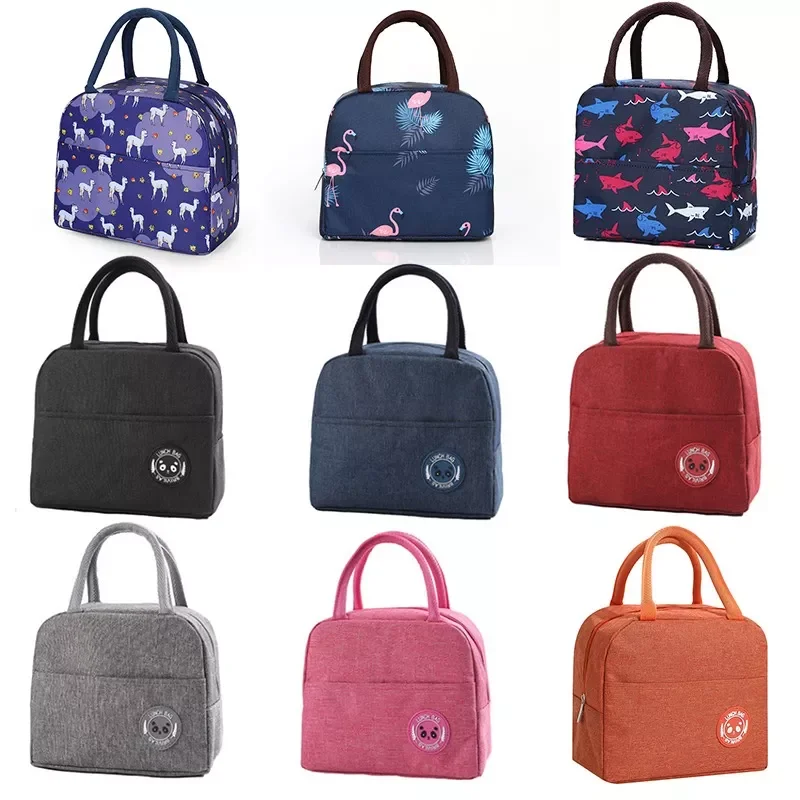 

New18 Styles Cooler Bag Ice Pack Lunch Box Insulation Package Insulated Thermal Food Picnic Bags Pouch For Women Girl Kids