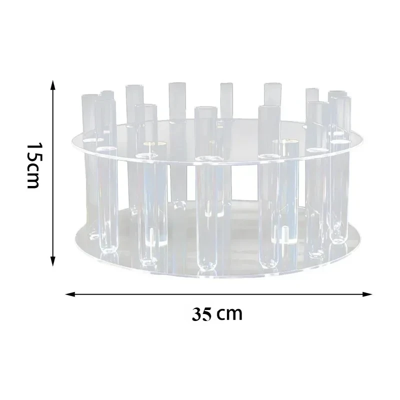 Акриловая круглая подставка для торта 30 см