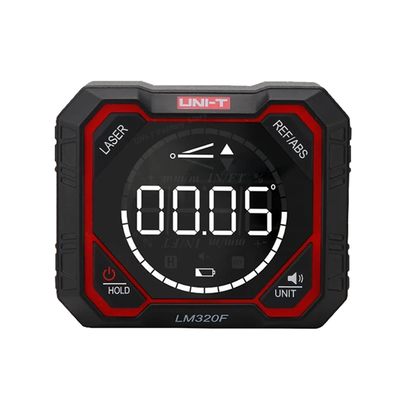 

UNI-T LM320 Инклинометр Цифровой измеритель ангела 4*90 ° с моментальным абсолютным измерением угла, магнитный инклинометр MM/M IN/FT