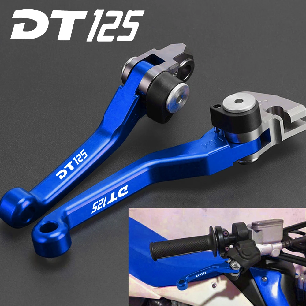 Фото Для Yamaha DT125 DT 125 LC MK2 MK3 DT125R DT125RR DT125RE DT125RL DT200 DT230 LANZA 2 шт. рычаги сцепления CNC Motocross поворотного тормоза №1