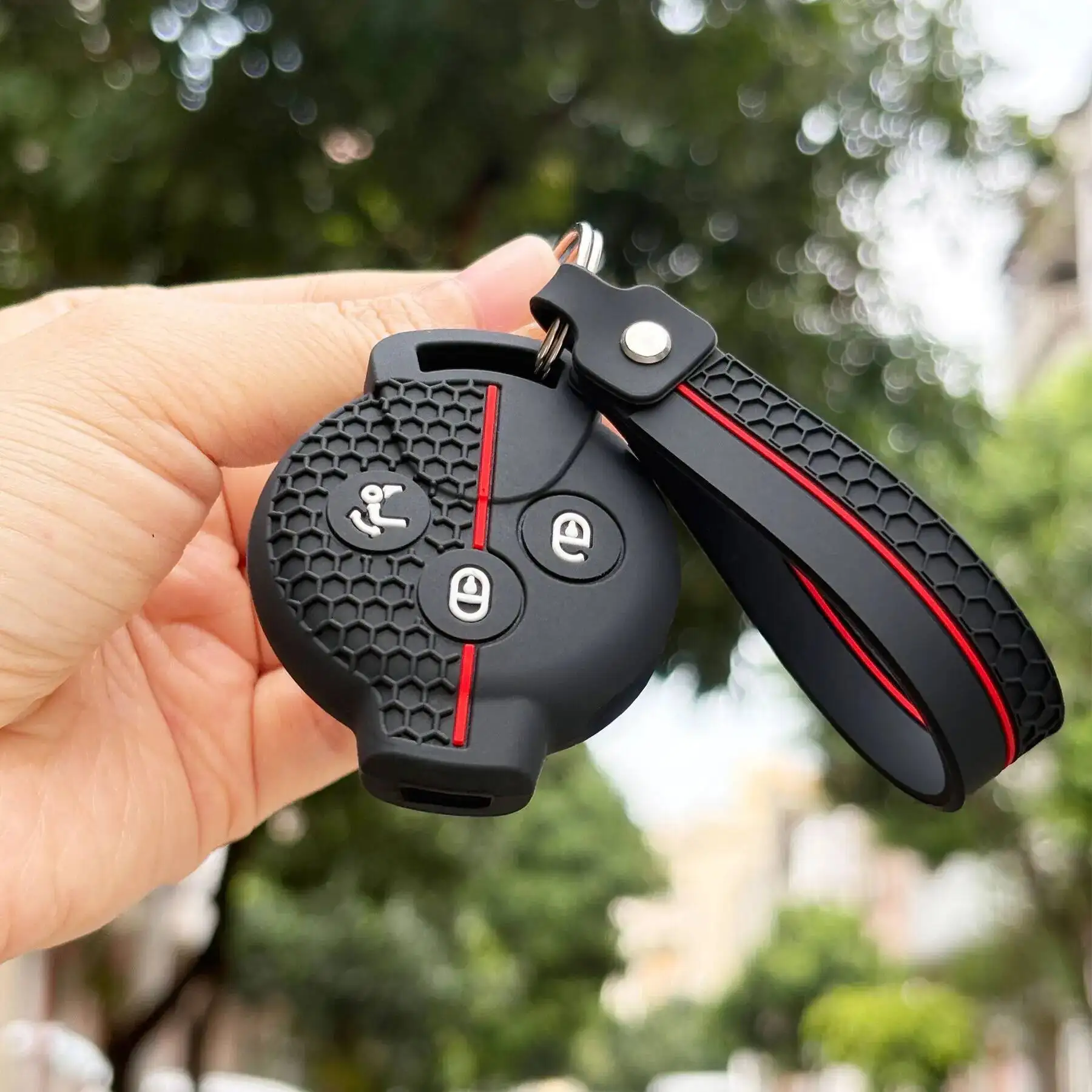 

Для Mercedes Benz Smart Key Fob Чехол с брелком для Sprite 1 3 Fortwo 451 City Coupe Cabrio Forfour Crossblade Roadster K