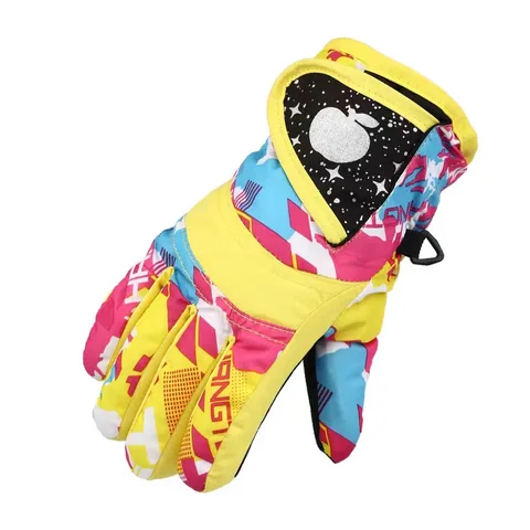 Зимние теплые лыжные перчатки для сноуборда Детские Зимние варежки водонепроницаемые дышащие женские перчатки M/L