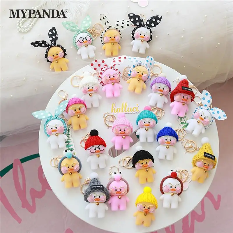 

Новинка милый брелок утка Kawaii Cafe Mimi плюшевая игрушка утка экшн-фигурка брелок сумки декоративная игрушка Детские подарки