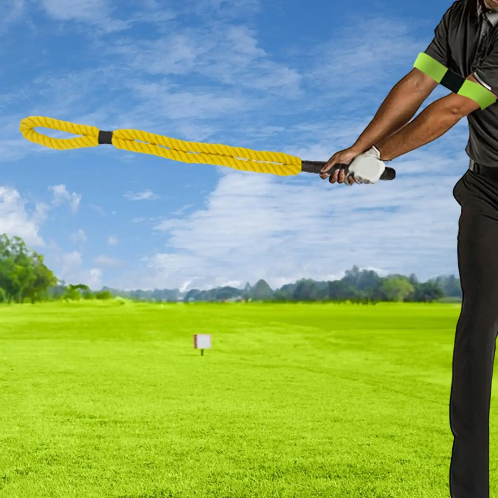 

Lightweight Golf Swing Trainer Aid Training Adult Swing Correcting Arm Band