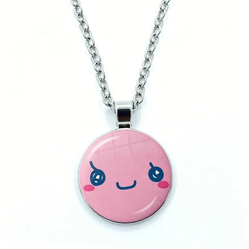 Фото Ожерелье T-Tamagotchi M-Mametchi для женщин, ювелирное изделие, подвеска из кабошонного стекла, модное хрустальное ожерелье оптом №3
