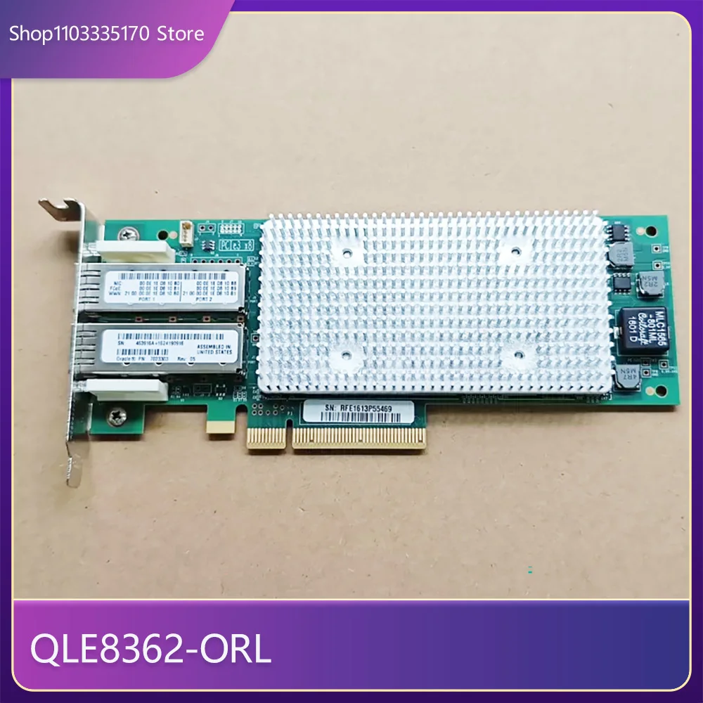 Для QLOGIC QLE8362-ORL двухпортовая оптоволоконная сетевая карта 16 ГБ