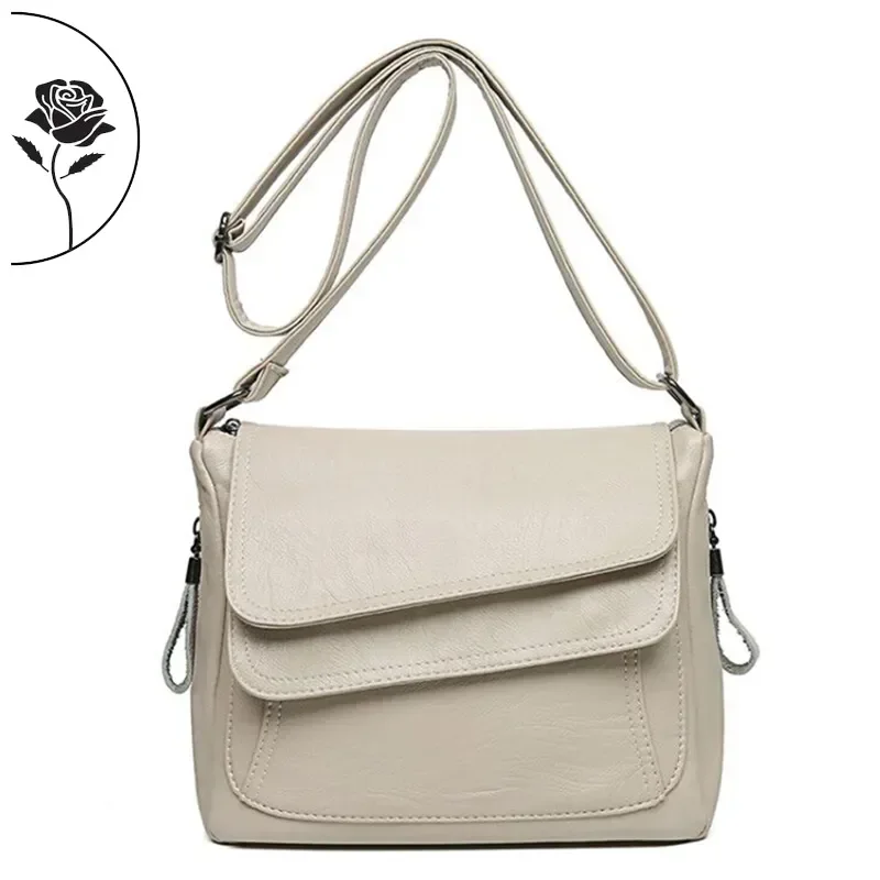 

Handbags Purses Messenger Soft Handbag Bags Designer 2023 For Casual Luxury Women Sac Leather High New Quality Shoulder And