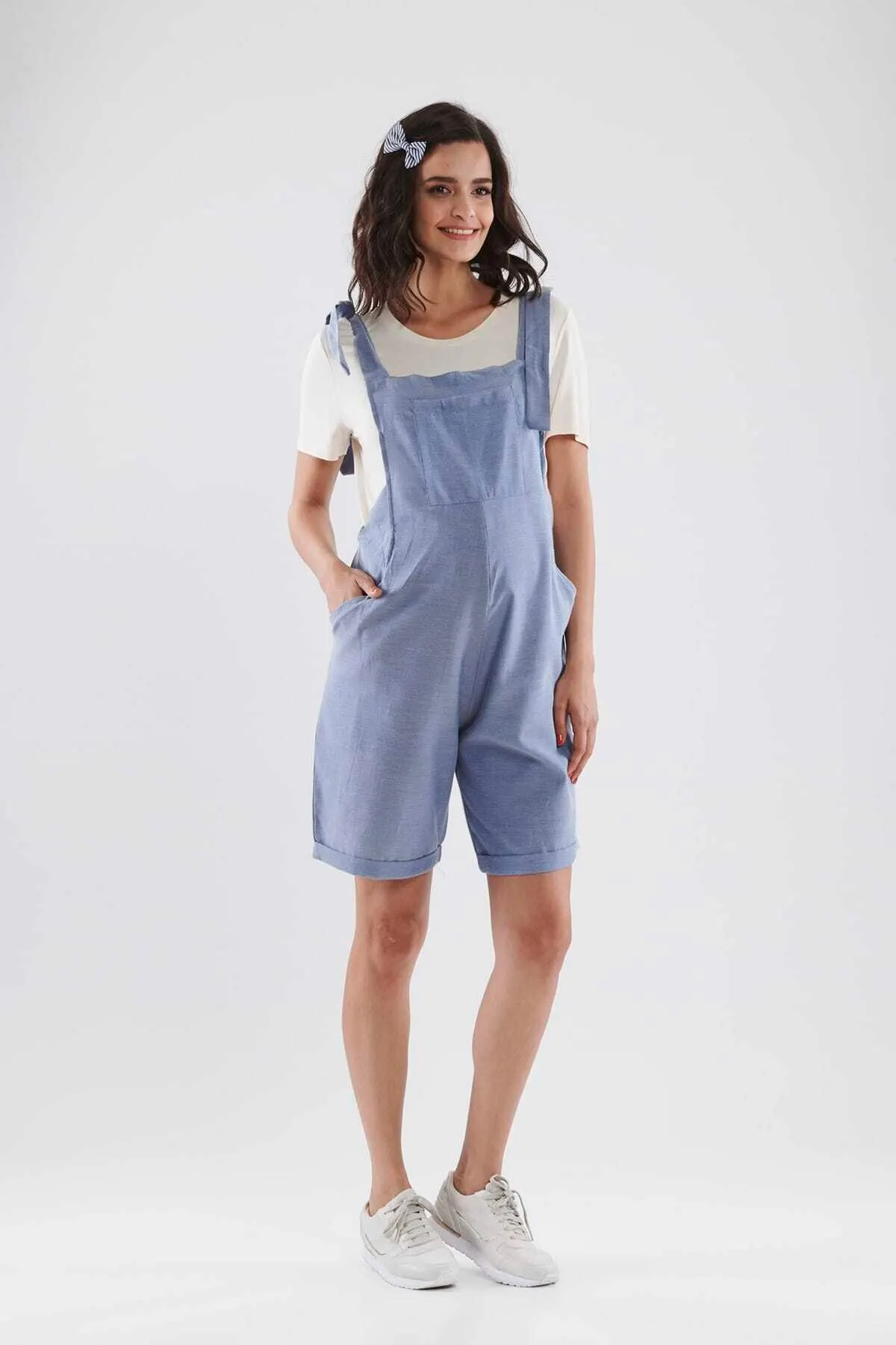 

Women's Overalls Janıe Comfortable Jeans Short Maternity Loose Hot Casual Fashion Sleeveless Baggy Trousers Overalls