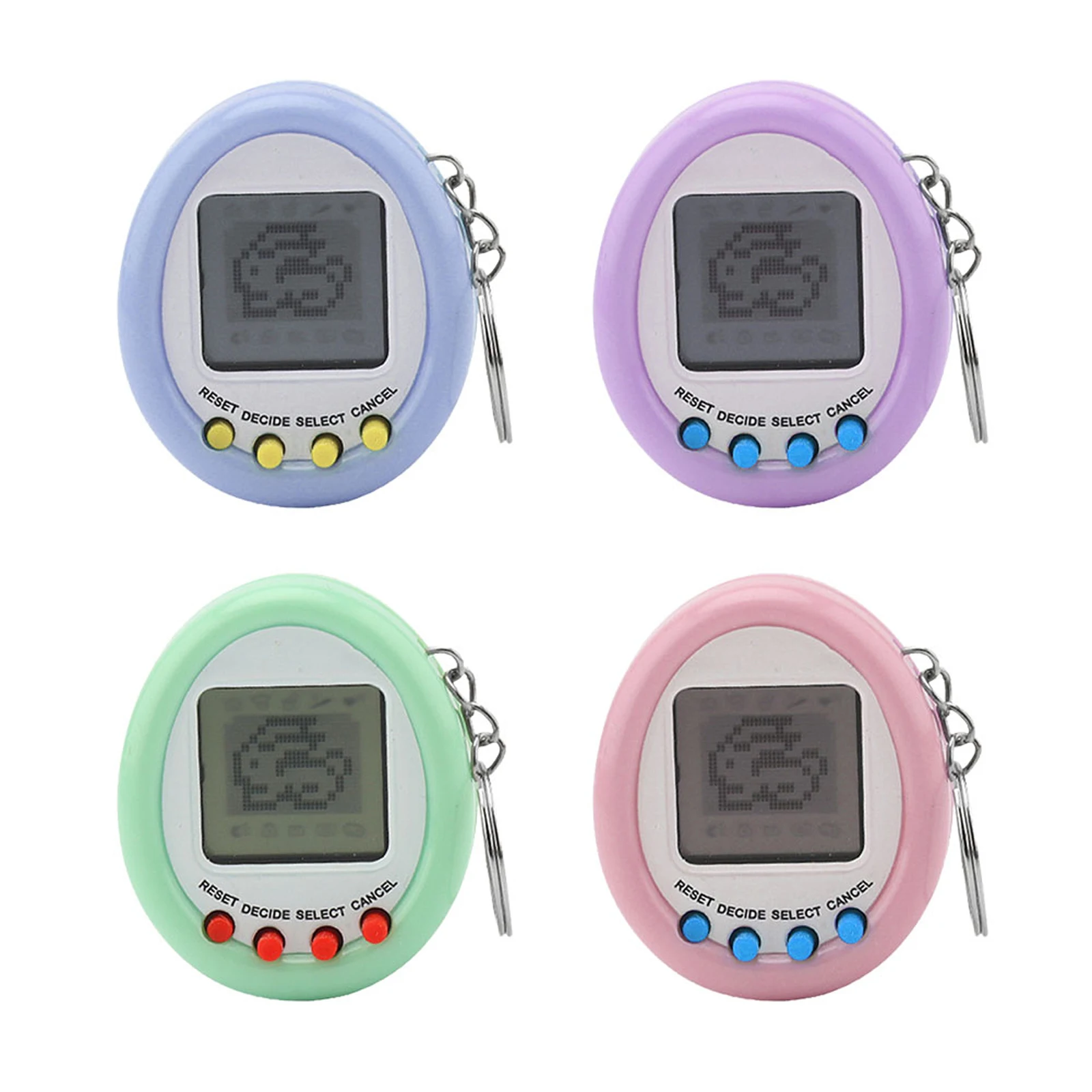 

1Pcs 90S Nostalgic Electronic Pets Console Kid’s Toy Portable Keyring Funny Virtual Cyber Toy Christmas New Year Gift