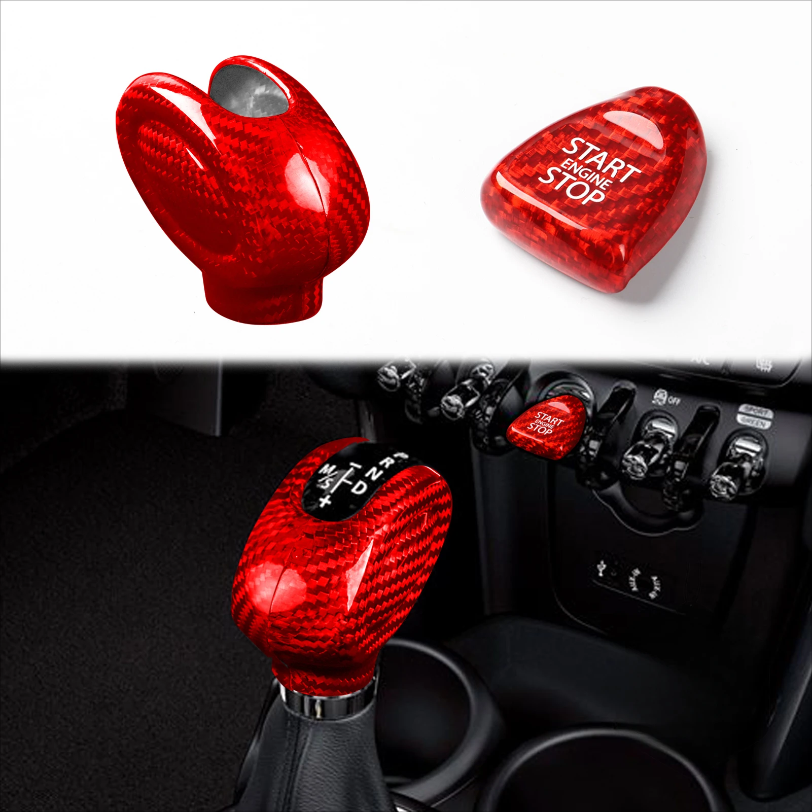 

Внутренние Наклейки Из Углеродного Волокна Для Mini Cooper F54 F55 F56 F57 F60 Countryman, Крышка Панели Переключения Передач