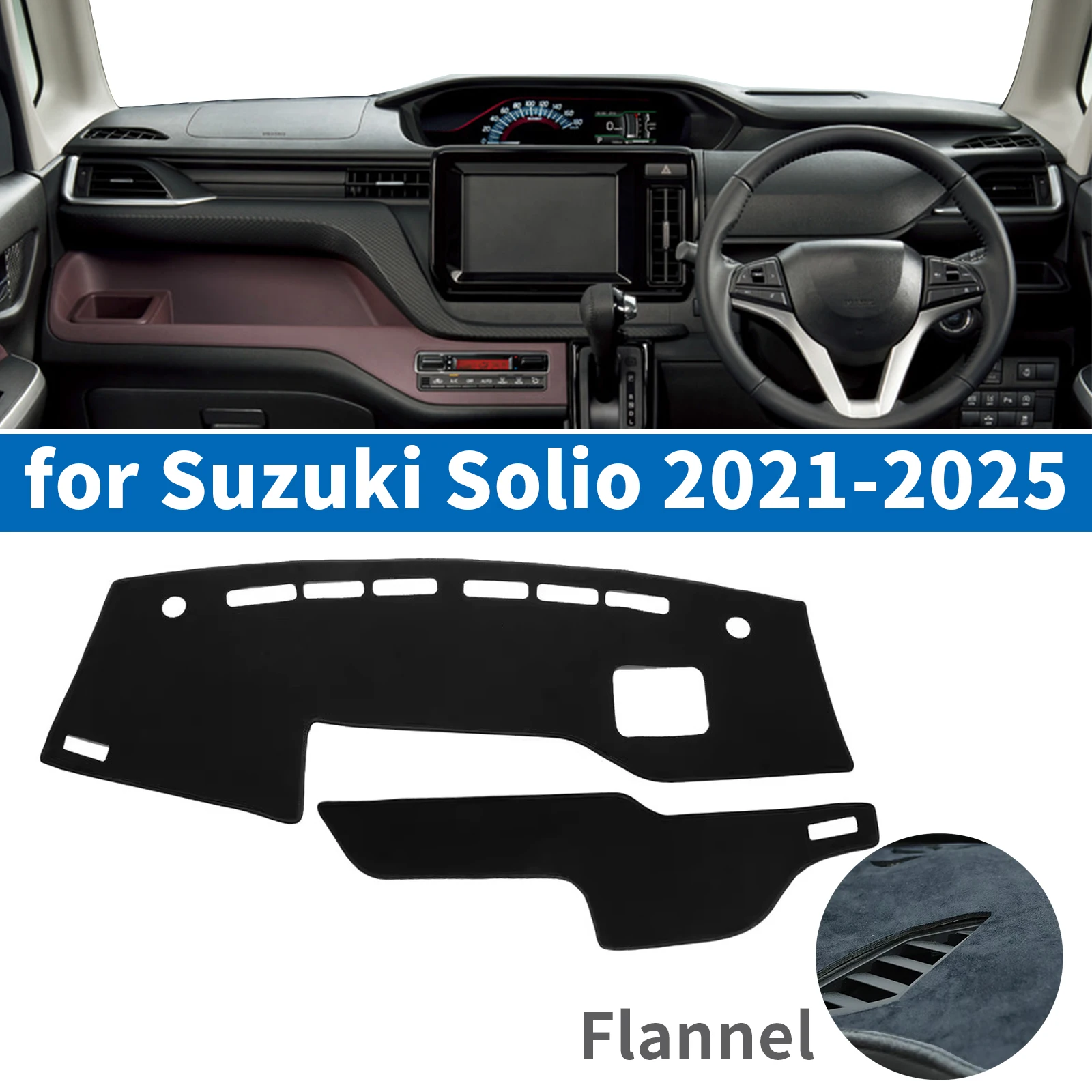 Для Suzuki Solio 2012-2025 солнцезащитный ковер, защитный коврик для приборной панели, коврик для приборной панели автомобиля, аксессуары