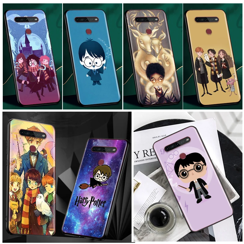 

Art Cute Potters Wand Harries Phone Case Black For LG Q60 V60 V50S V50 V40 V30 K92 K71 K61 K51S K41S K50S K22 G8 G8X G8S ThinQ