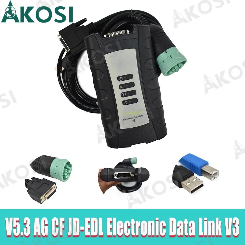 

Диагностический комплект V5.3 AG CF Electronic Data Link V3, диагностический инструмент для трактора, грузовика