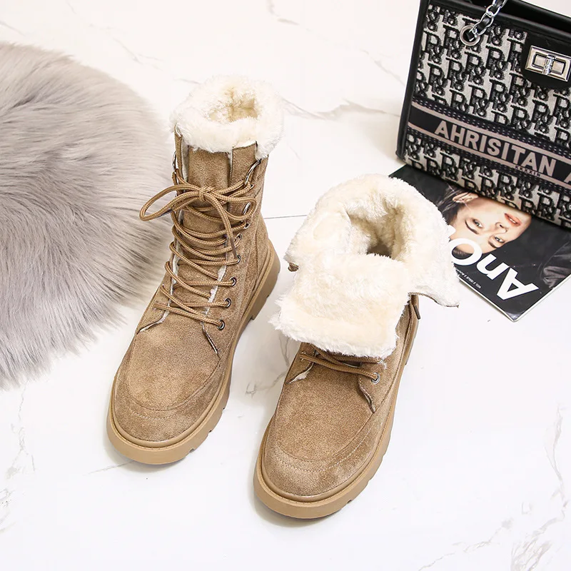 

New Women's High Top Snow Boots Outdoor Sports Warm Anti slip Women's Boots Winter Fashion Versatile Trend Casual Cotton Shoes