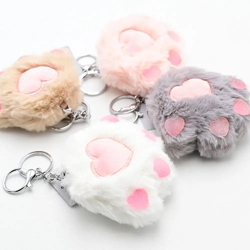

Anti-deform Lightweight Cute Fudge Cat Claw Toy Keychain for Students