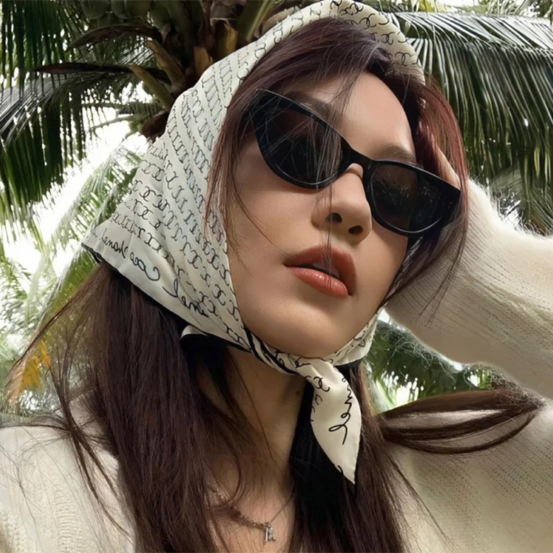 Треугольные солнцезащитные очки кошачий глаз для женщин розовые Популярные