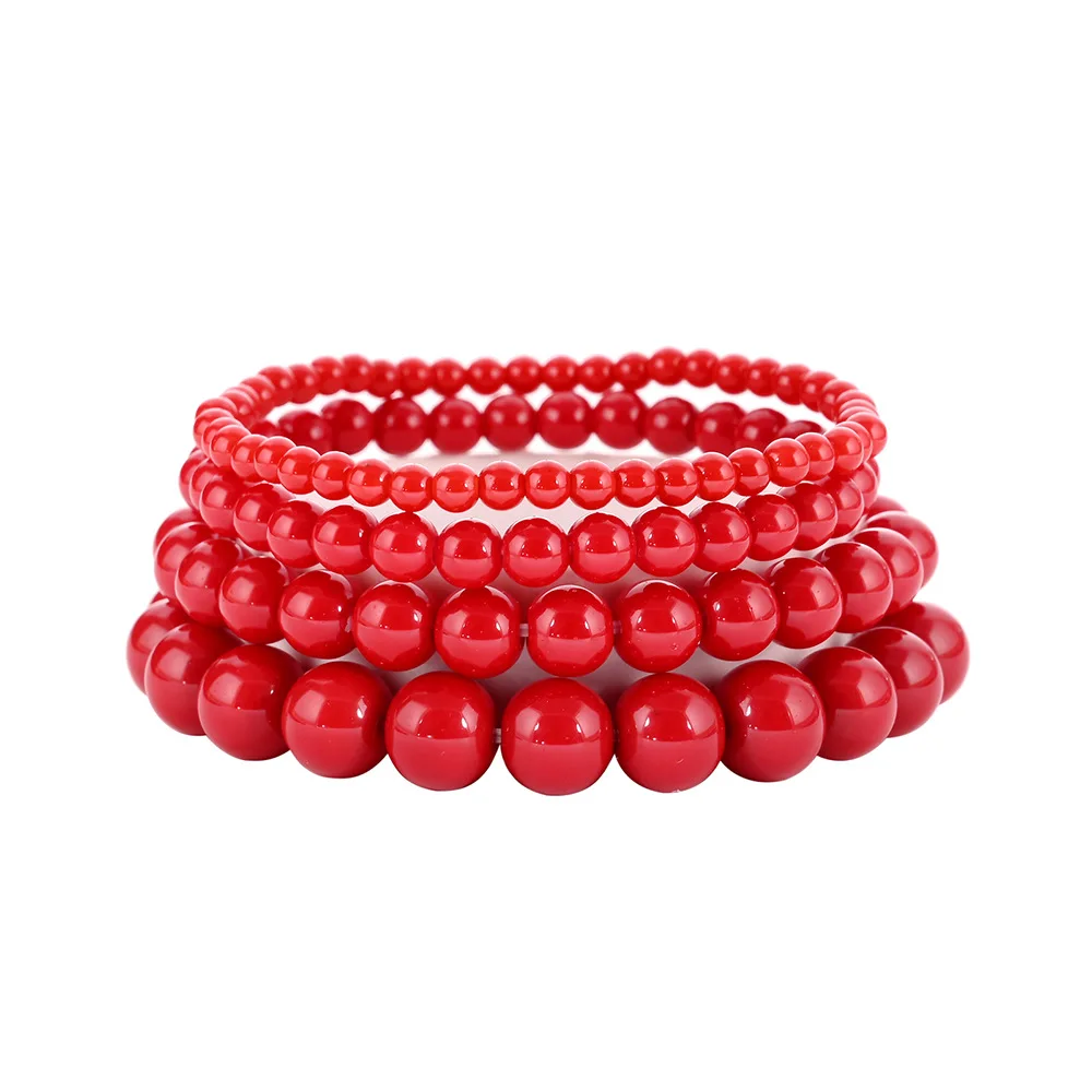 

Natural Red Coraline Stone Bracelet Single Circle Owl Stylish Jewelry Pixiu Beaded Bracelet Women Gift to Girlfriend 2022 Trendy