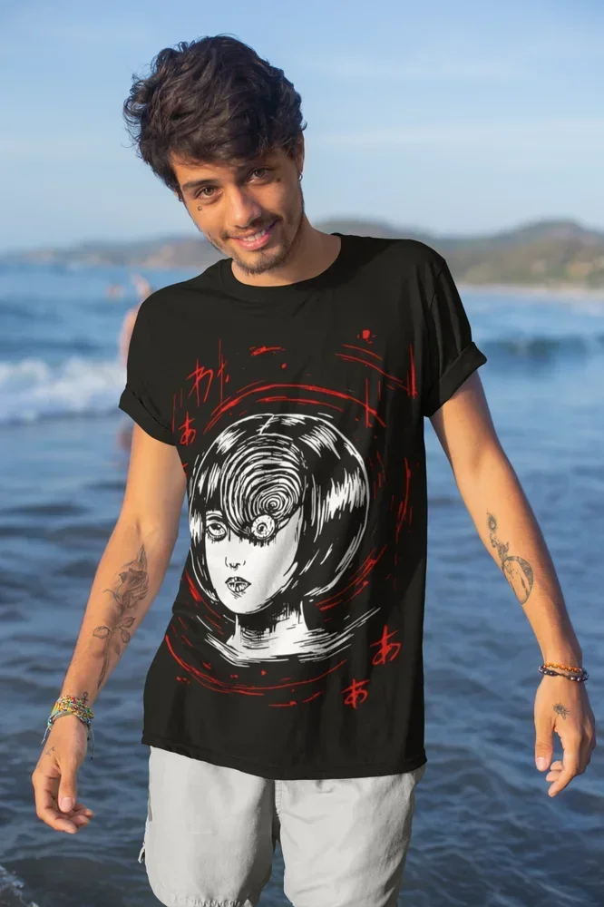 Футболка Tomie Junji Ito Uzumaki Horror Anime Manga Japan Guro Soft