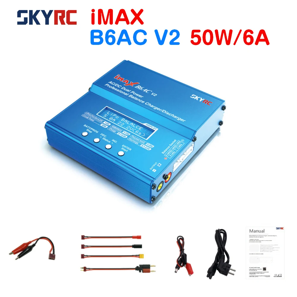 Балансирующее зарядное устройство SKYRC iMAX B6AC V2 50 Вт 6 А