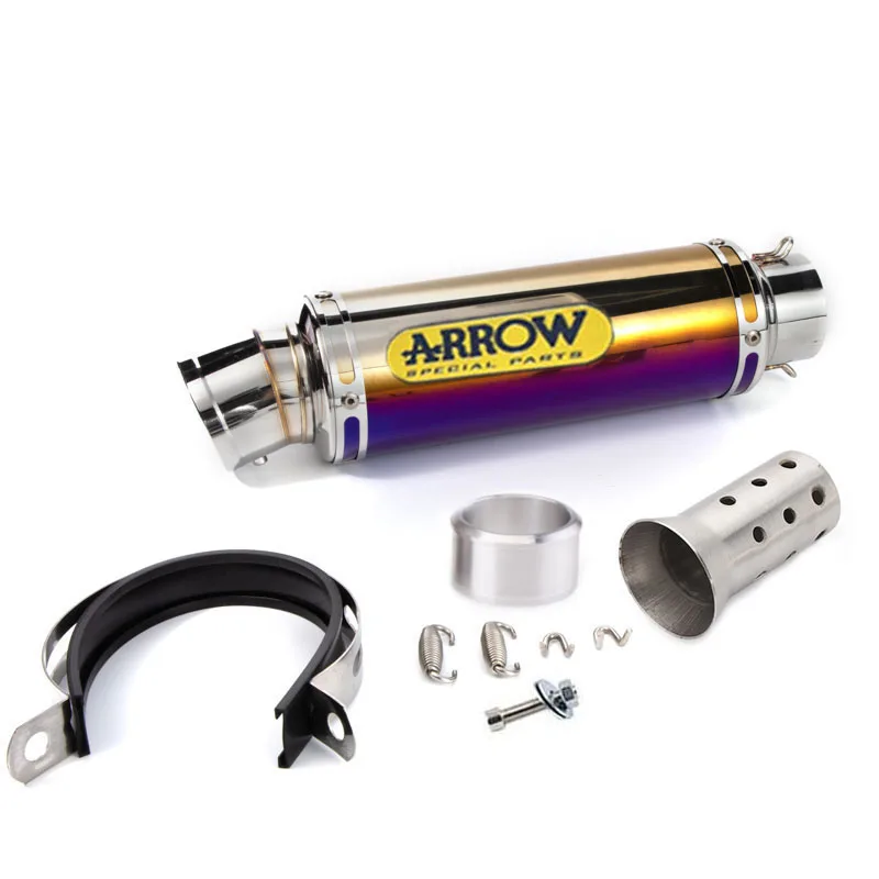 Универсальный глушитель для выхлопных газов мотоцикла 51 мм 60 из углеродного