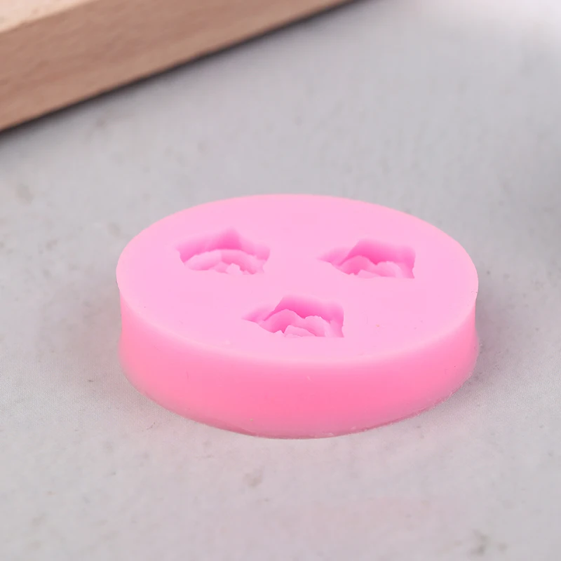 3-полая мини-цветок розы силиконовая форма сделай сам помадка шоколад сахар сыр