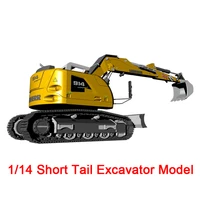 new 114 short tail rc hydraulic excavator model r914 with light bulldozer shovel excavator model toy