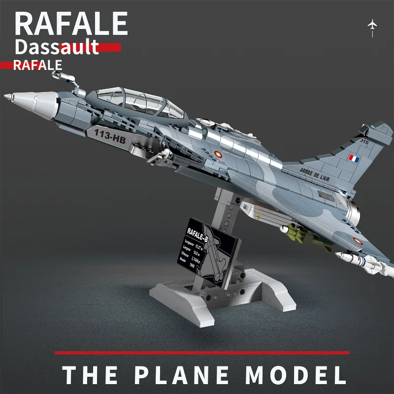 

747 шт., Детский конструктор «бойцы Dassault Rafale»