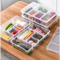 kitchen storage food organizer container high capacity sealed organizer for vegetables fruits medicine clothing storage box