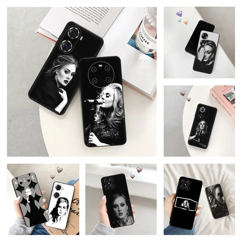 

Phone Case for Huawei Honor 70 50 Pro 30 20 60 SE 8X X9 X40 X8 X7 X6 X40i Play 6T 6C Magic4 9A Adele Black Matte Silicone Cover