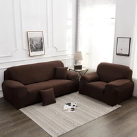 elastic solid color sofa covers for living room armchair 3 seater cushion big sofas slipcovers couch cover protector l shape